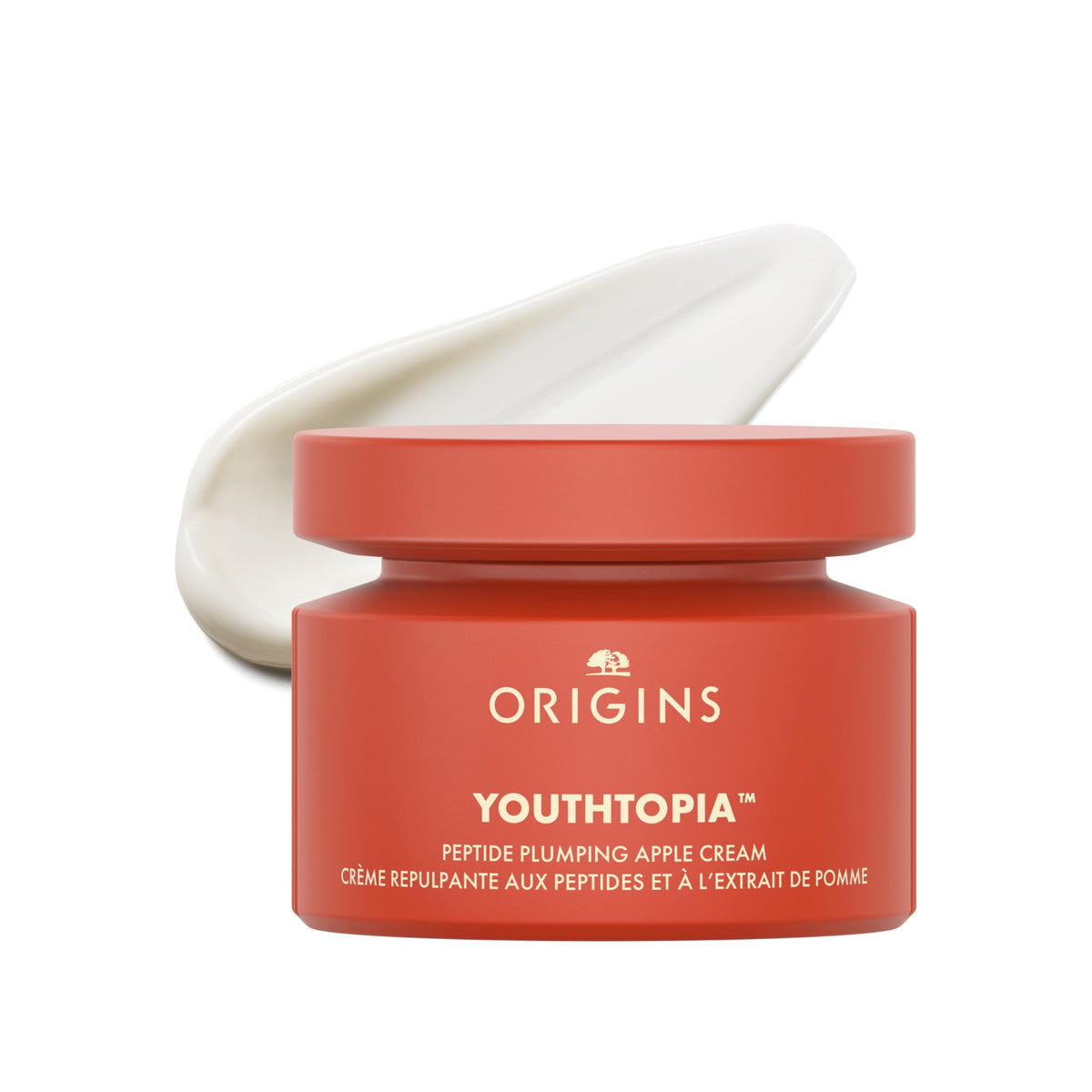 Origins Youthtopia front jar showing label and recyclable packaging benefit