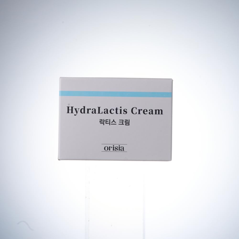 ORISIA HydraLactis open jar texture showing lightweight silky finish