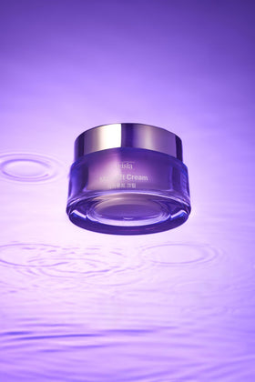ORISIA MacaLift on bathroom shelf lifestyle, fits morning and evening routine benefit