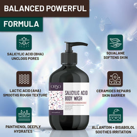 ORISO ingredients visual of ceramides and squalane emphasizing barrier support