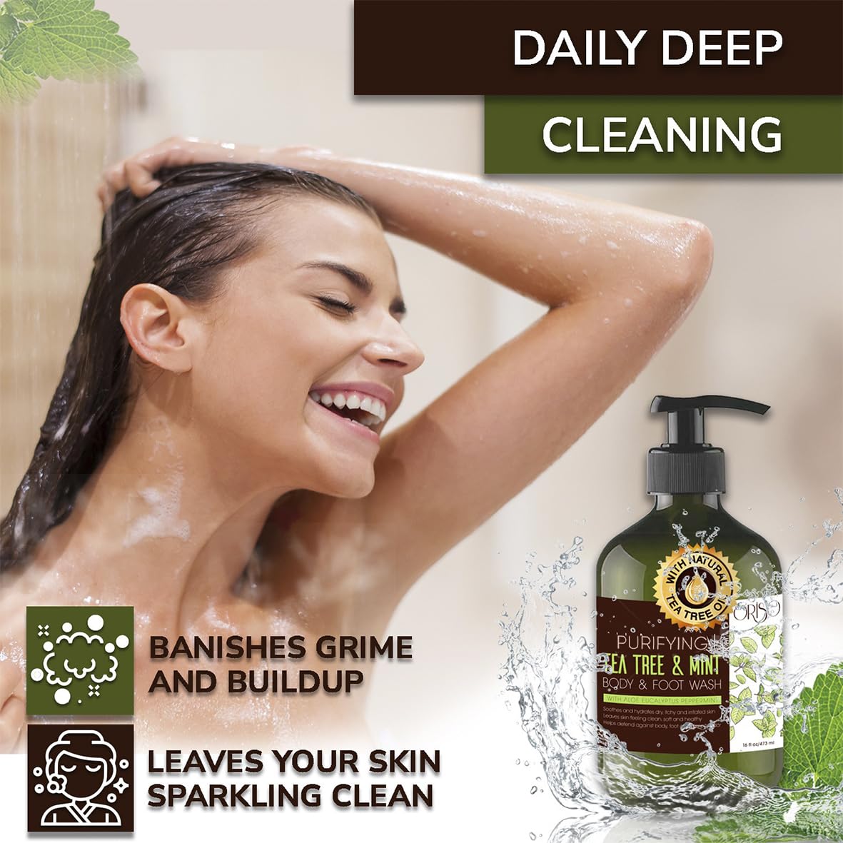 ORISO gel texture close-up demonstrating smooth consistency and gentle moisturizing feel