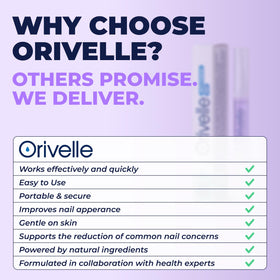 Orivelle ingredients with tea tree oil to support conditioned nails