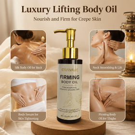 ORIWA VE close-up of oil texture showing lightweight absorption benefit quick, non-greasy feel