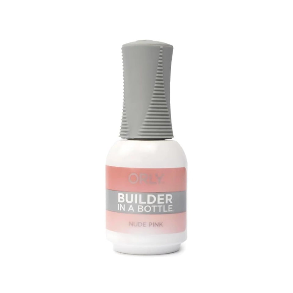 Orly Builder in a Bottle nude pink front packaging showing product identity and professional reliability