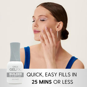 Orly Builder In A Bottle gel texture swatch showing smooth self-leveling finish