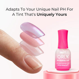 Orly brush applying Cool Blush for quick one-swipe coverage
