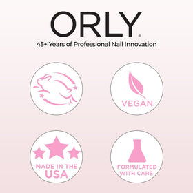 Orly Cool Blush lifestyle flatlay conveying natural polished look