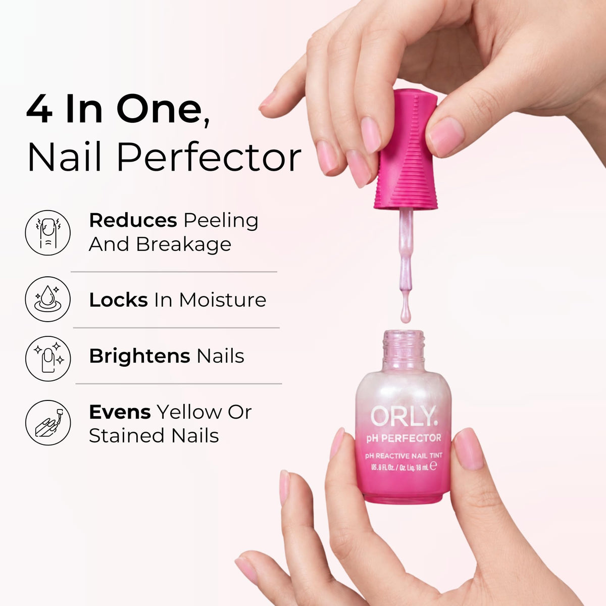 Orly Cool Blush swatches on skin highlighting personalized tint