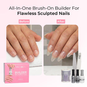Orly GelFX application on nail with brush demonstrating easy shaping