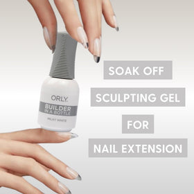 Orly Milky White gel texture close-up showing smooth self-leveling finish