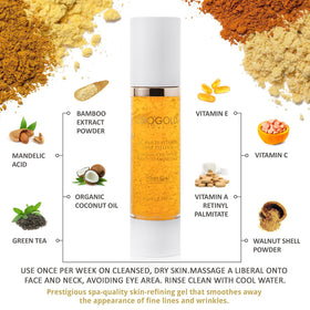 OROGOLD 24K product label with ingredient list highlighting vitamins and acids