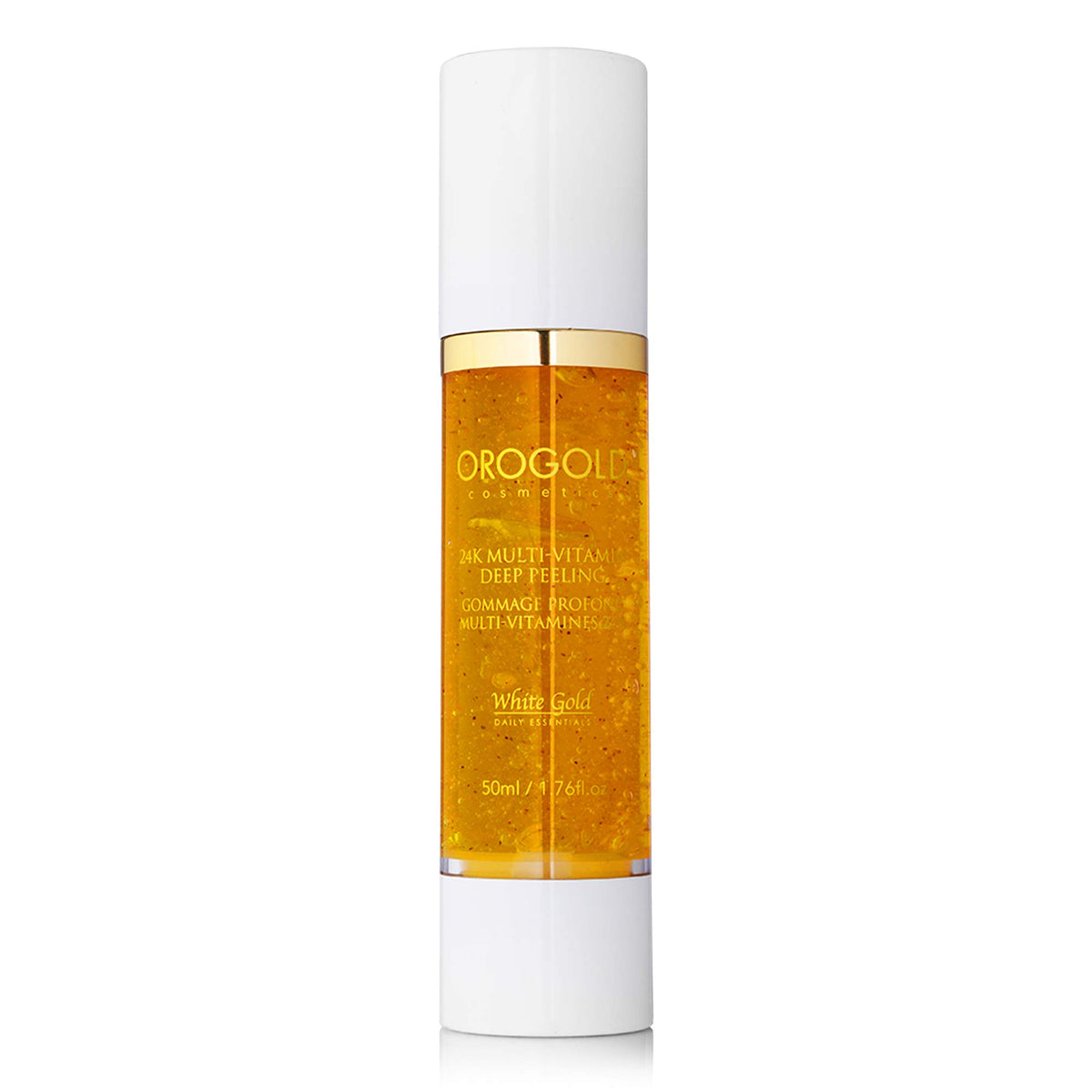 OROGOLD 24K gel texture close-up revealing fine polish particles and smooth glide