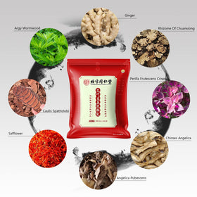 orretter packet opened in bowl with herbs steeping, clear infusion visual for preparation