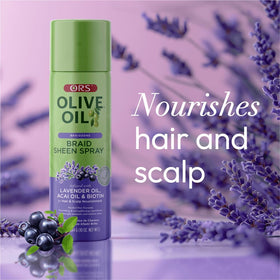 ORS lifestyle image on model with braids demonstrating natural shine