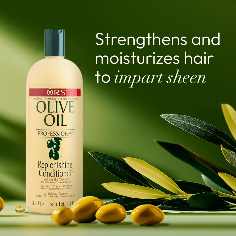 ORS conditioner applied in salon to detangle and soften hair
