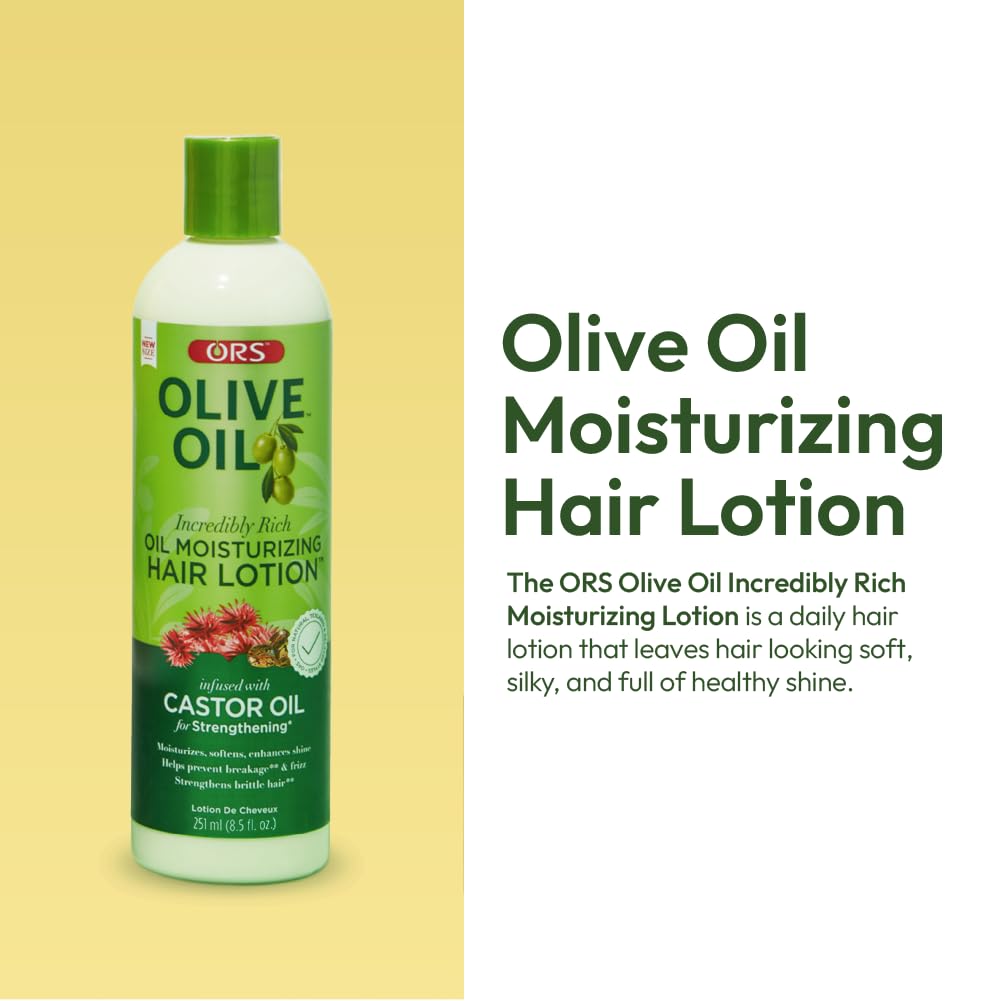 ORS lotion texture on palm demonstrating lightweight spread