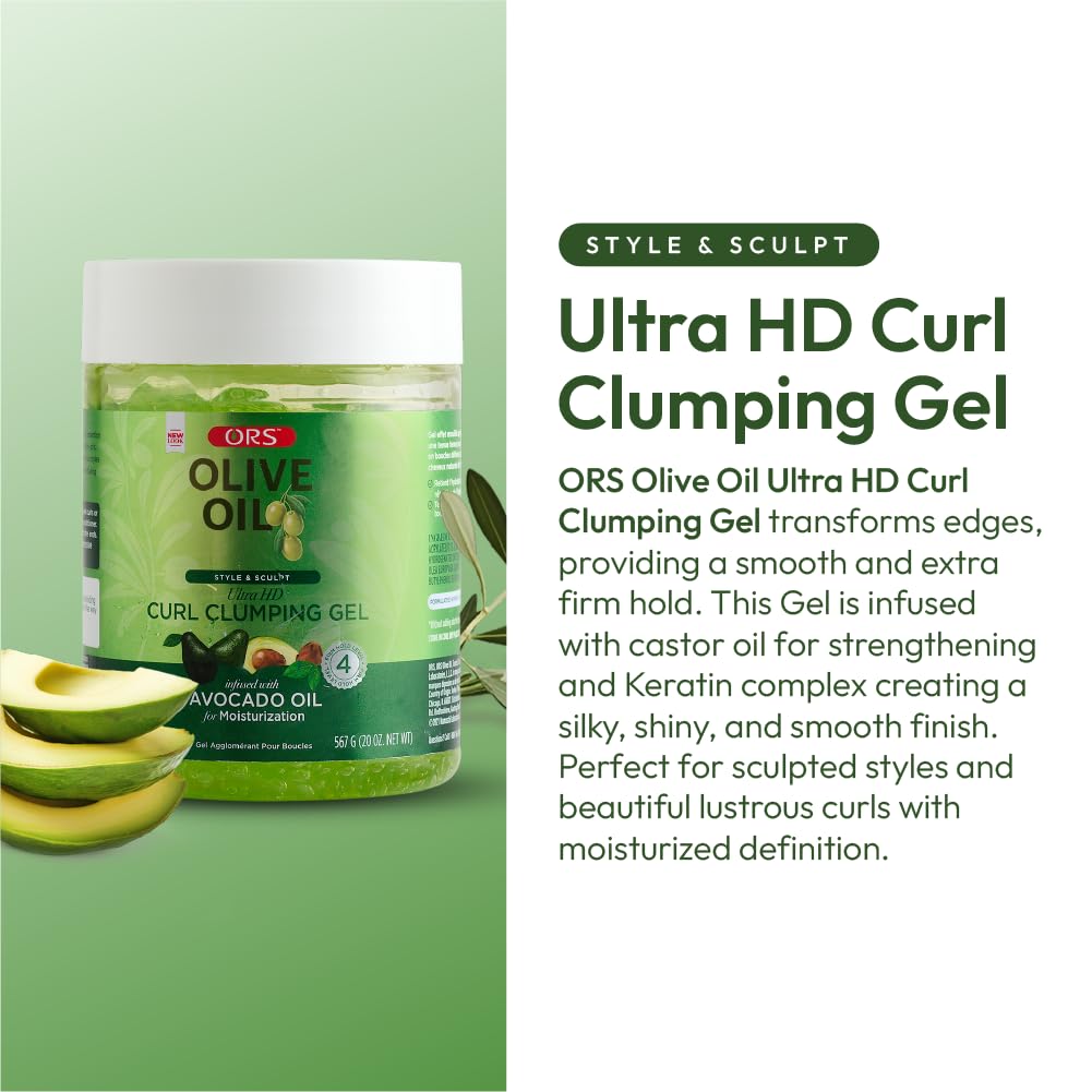 ORS avocado oil ingredient focus highlighting natural oil for added moisture and slip