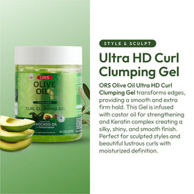ORS avocado oil ingredient focus highlighting natural oil for added moisture and slip