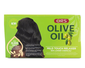 ORS applying relaxer to hair demonstrating controlled application and reduced breakage