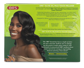 ORS close-up of cream texture highlighting olive oil conditioning benefit for softness
