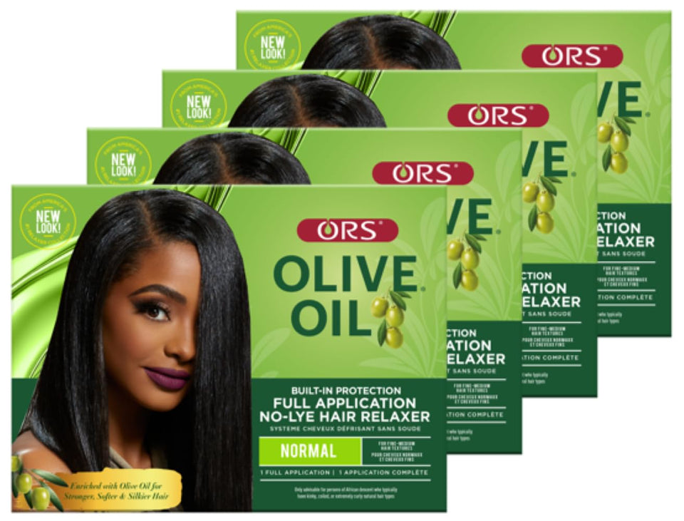 ORS front packaging showing complete relaxer kit and benefits