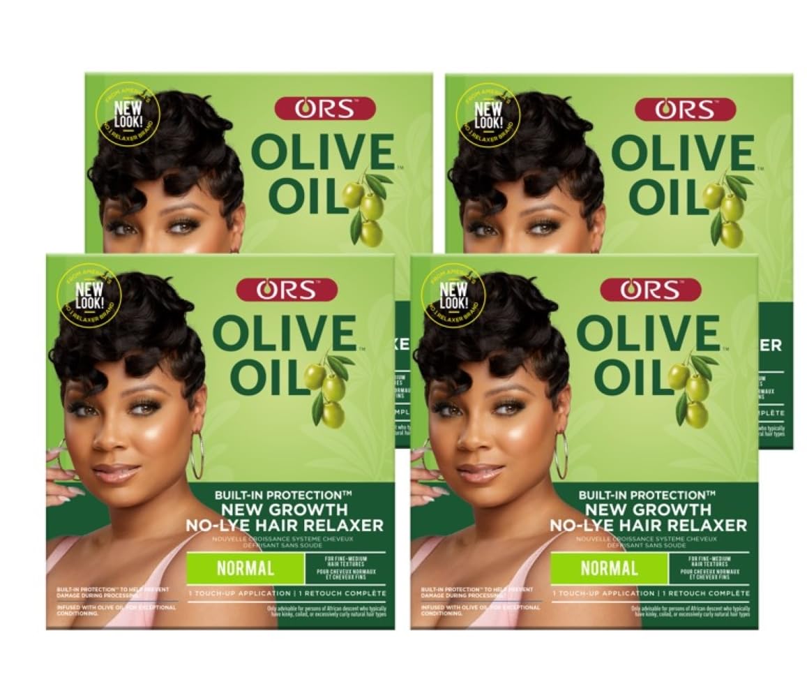 ORS front packaging of relaxer kit showing product and benefits