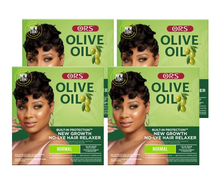 ORS front packaging of relaxer kit showing product and benefits