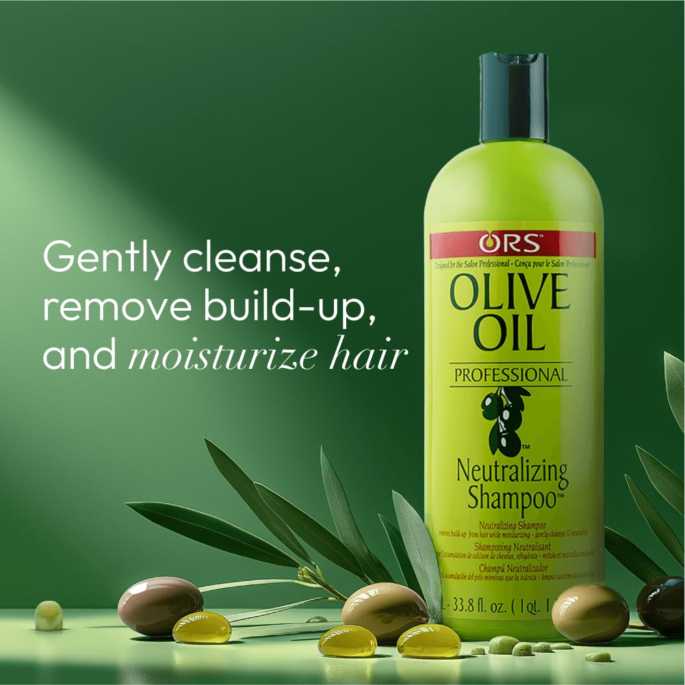 ORS shampoo in use on wet hair demonstrating cleansing benefit