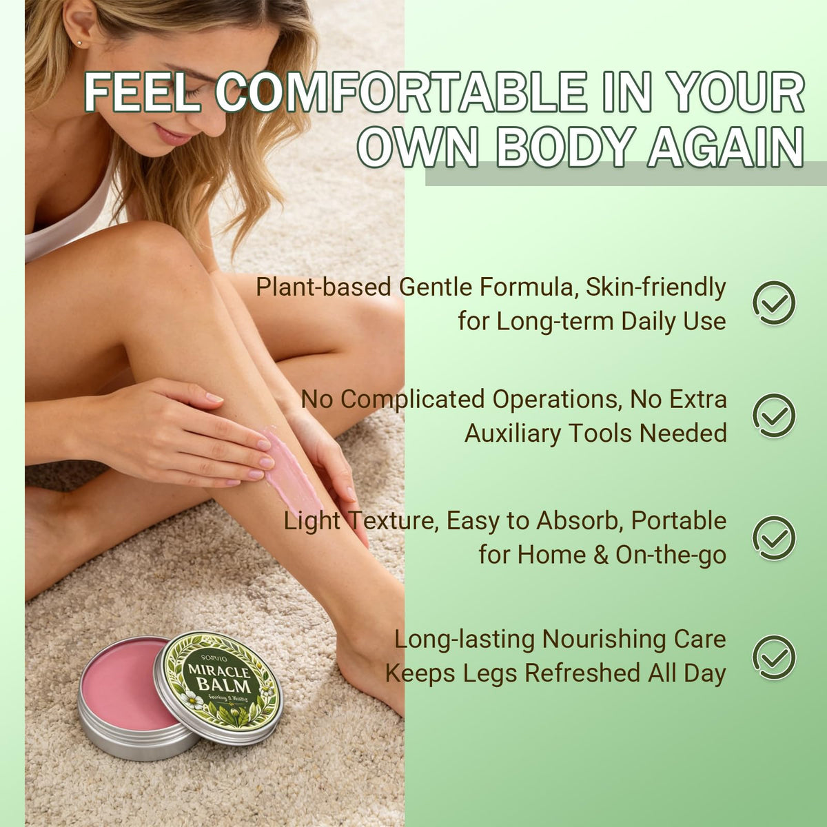 Orvyla Skin label close-up displaying product name and easy-to-read ingredient information