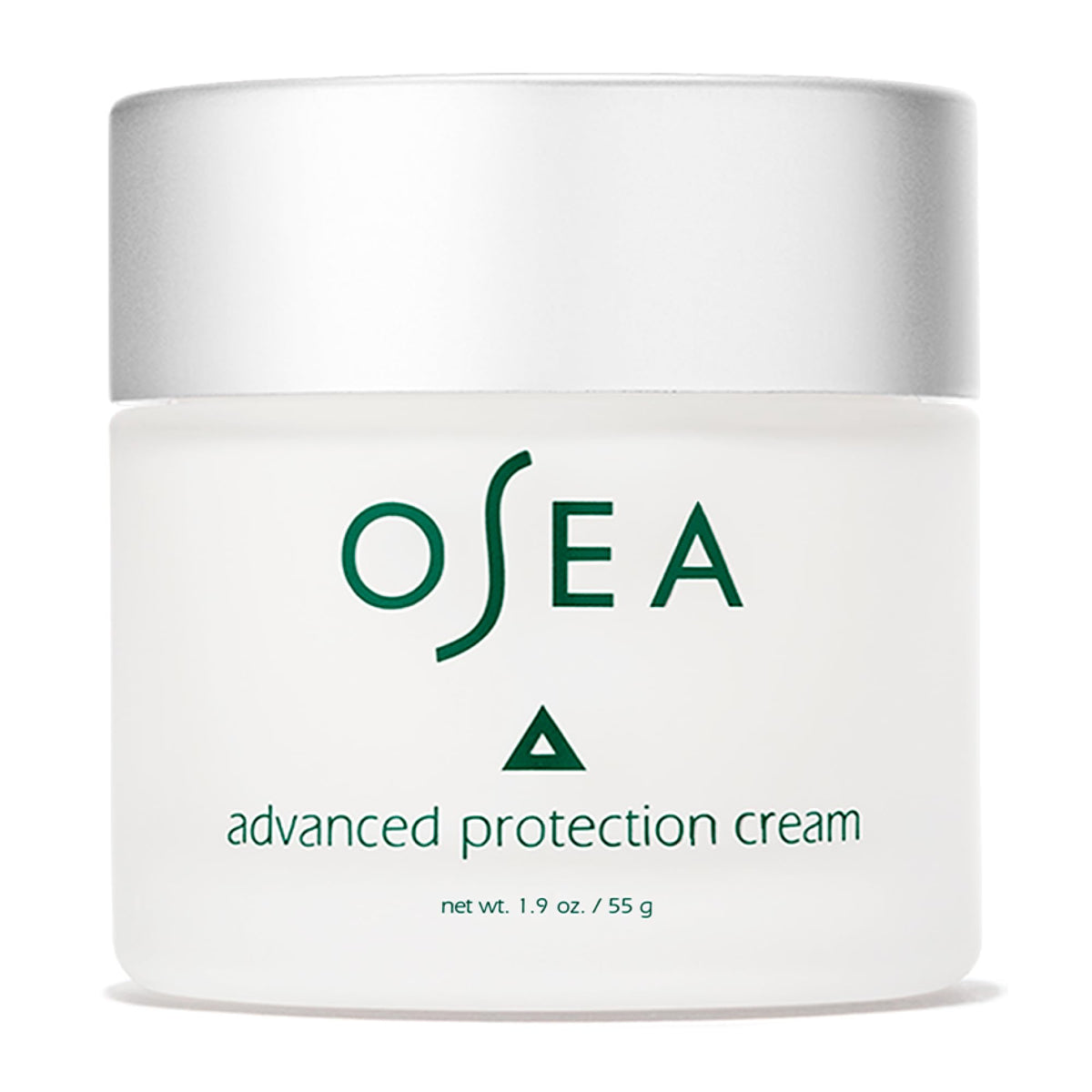 OSEA jar front view showing product and clean design, highlights hydration