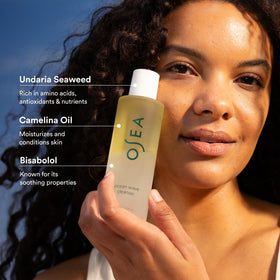 OSEA pump closeup highlighting dispenser and easy controlled application
