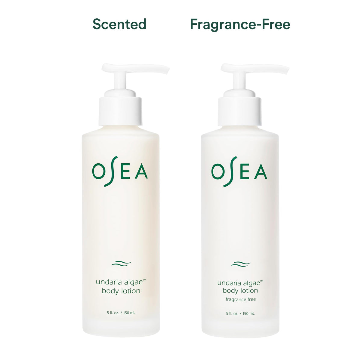 OSEA pump nozzle close-up highlighting easy, controlled dispensing