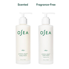 OSEA pump nozzle close-up highlighting easy, controlled dispensing