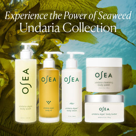 OSEA lotion paired with body oil to illustrate layering benefits