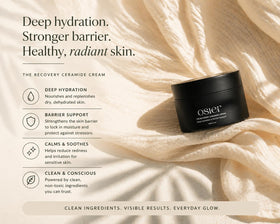 Osier open jar revealing cream surface and nourishing lipid richness
