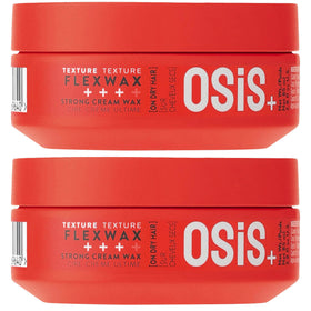OSiS+ twin pack front view showing size and packaging benefit: travel-ready