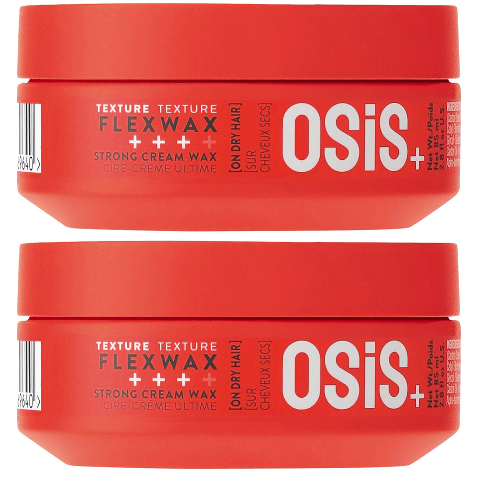 OSiS+ twin pack front view showing size and packaging benefit: travel-ready