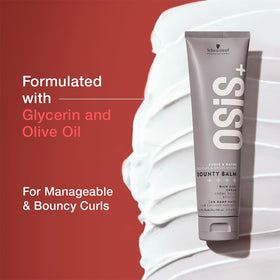 OSiS+ open jar revealing rich curl cream for easy fingertip application