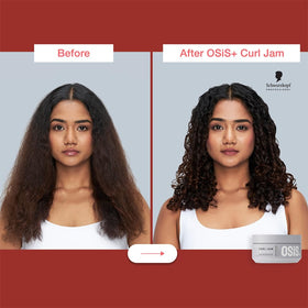 Using a diffuser with OSiS+ Curl Jam to boost volume and curl definition