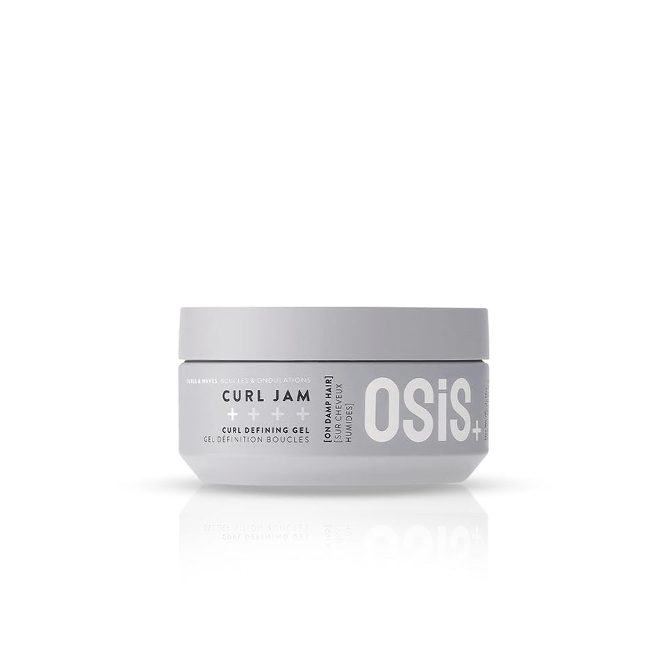 OSiS+ jar front view showing label and 5oz size, clear product identity