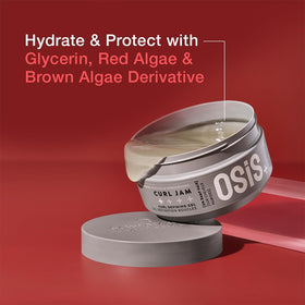 OSiS+ Curl Jam ingredient focus on glycerin highlighting moisture benefit