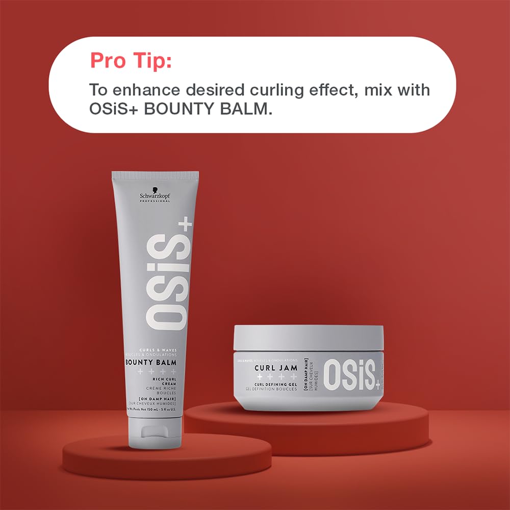 Hand holding OSiS+ 5oz jar to show scale and travel-friendly size benefit