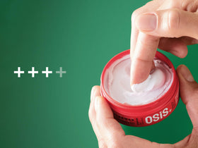 OSiS+ Flexwax open jar texture close-up highlighting creamy consistency and control