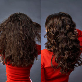 OSiS+ used on dry hair for quick touch-up and flyaway control
