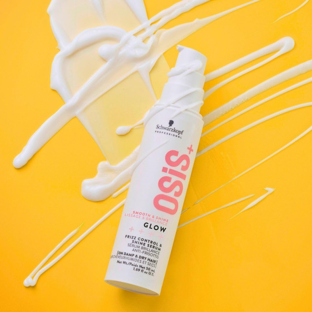OSiS+ serum texture on hand showing lightweight, non-greasy finish