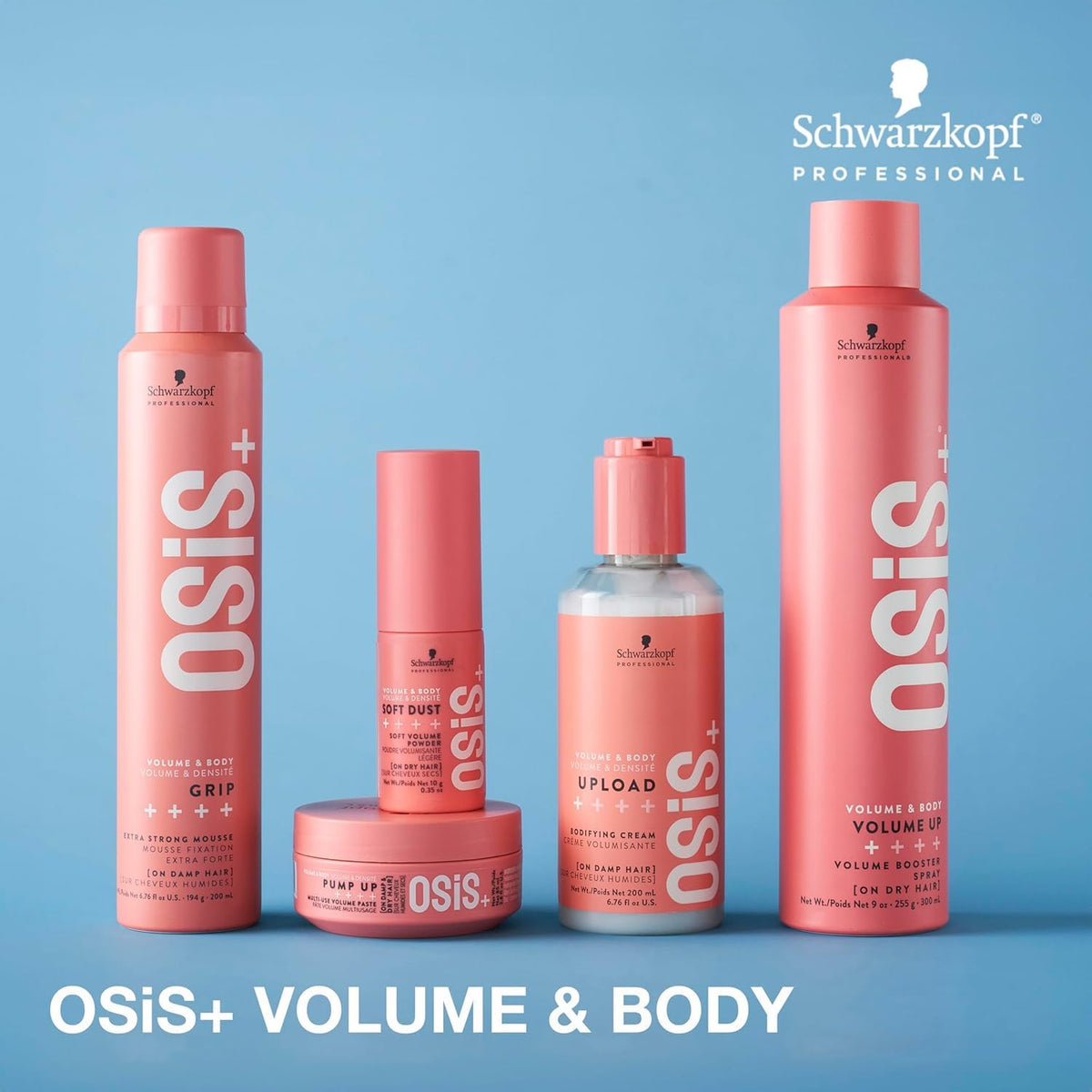 OSiS+ being applied to hands before styling to demonstrate simple application