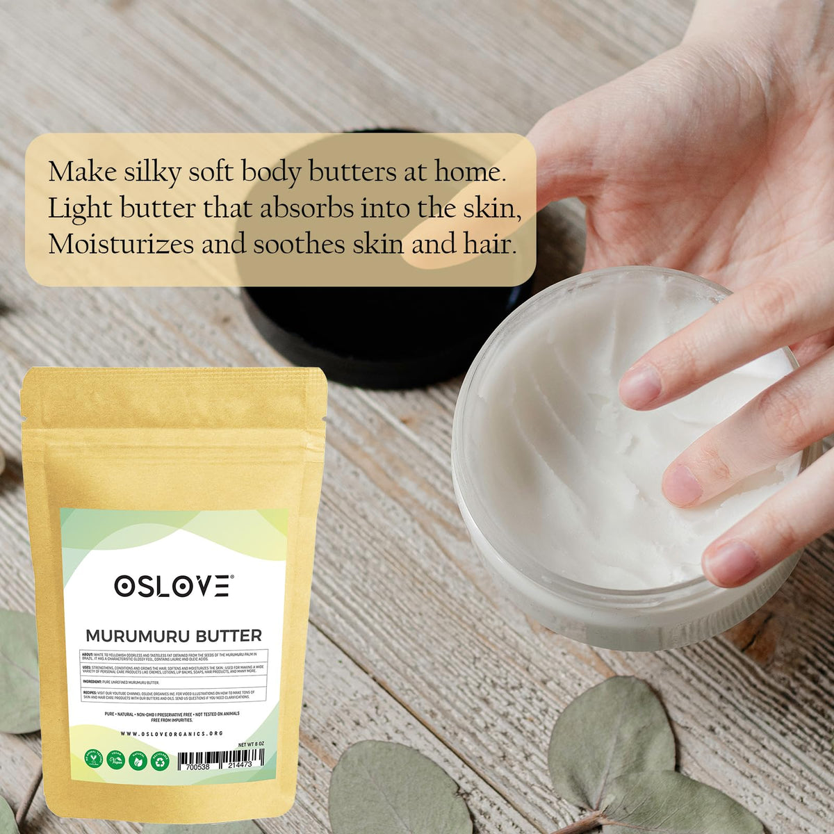 Oslove Organics jar on bathroom shelf highlighting natural skincare routine benefit