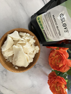 Oslove Organics whipped souffle butter in bowl, airy and spreadable