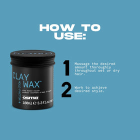 Osmo styling hands applying wax for natural hold and control