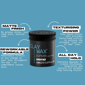 Osmo clay wax texture closeup highlighting grip and texture